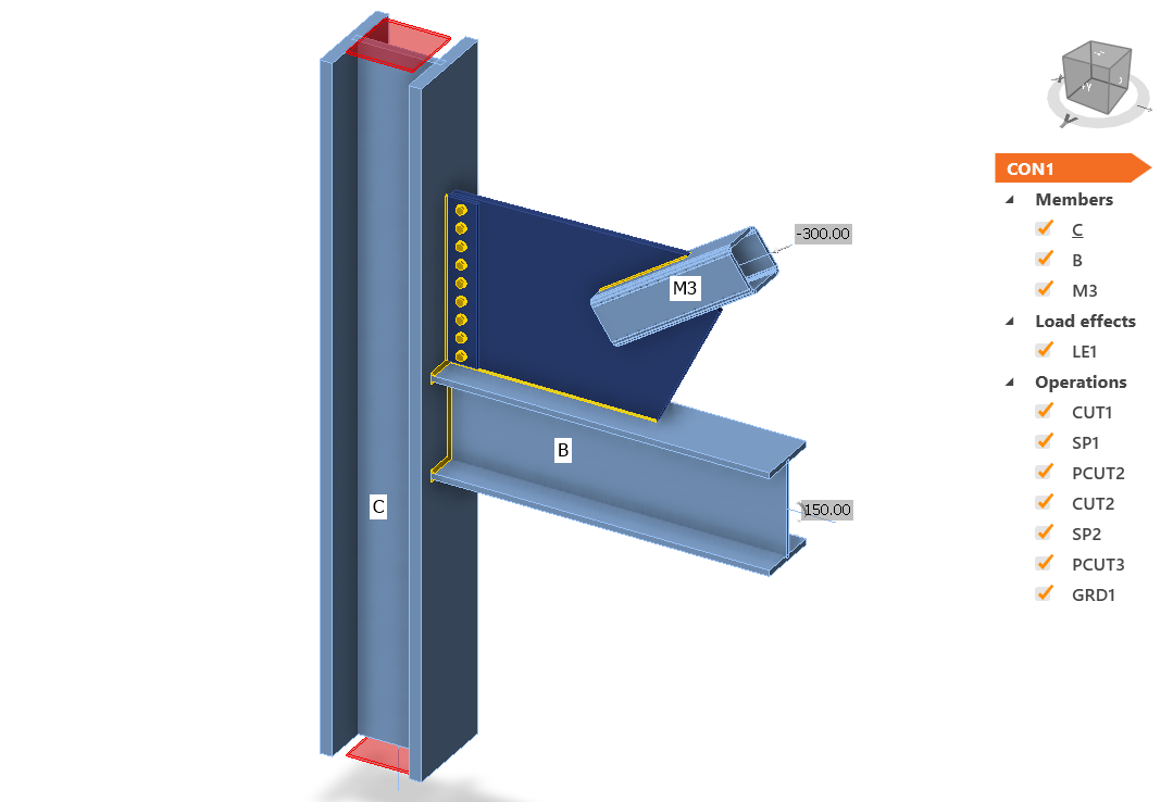 Gusset Plate For HSS Bracing | IDEA StatiCa